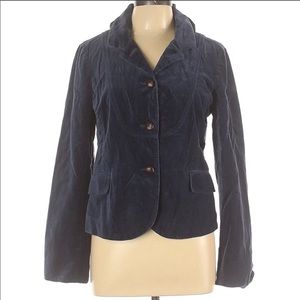 J. Crew Bella blue velvet blazer